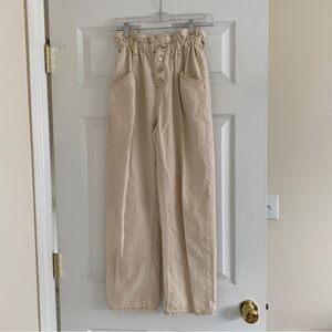 Mango Denim paper bag jeans